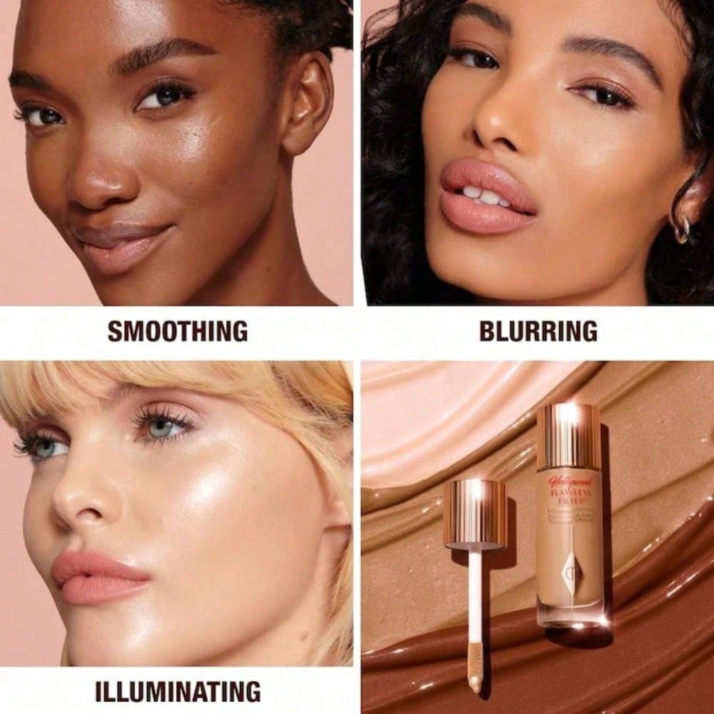 6.5 Deep - neutral bronze for deep skin tones Charlotte Tilbury  Mini Hollywood Flawless Filter Graduation Birthday Holiday Summer Fall Autumn Y2K Fancy Fashion Women Brand Makeup Cosmetic Beauty Party Beach Travel Camping Outdoors School Campus Trip Fest