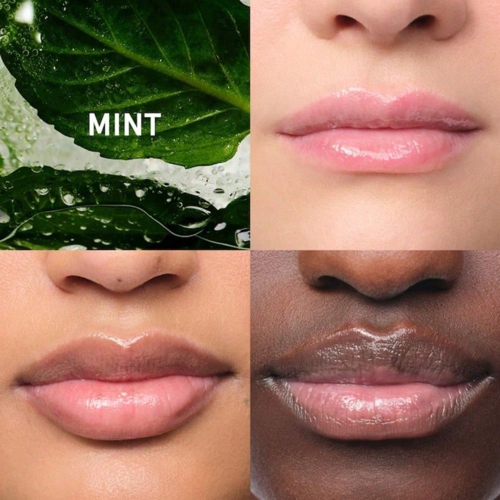 Mint - clear tinted  Glossier  Balm Dotcom Lip Balm and Skin Salve Graduation Birthday Holiday Summer Fall Autumn Y2K Fancy Fashion Women Brand Makeup Cosmetic Beauty Party Beach Travel Camping Outdoors School Campus Trip Festivals Decor Gift Present Rose