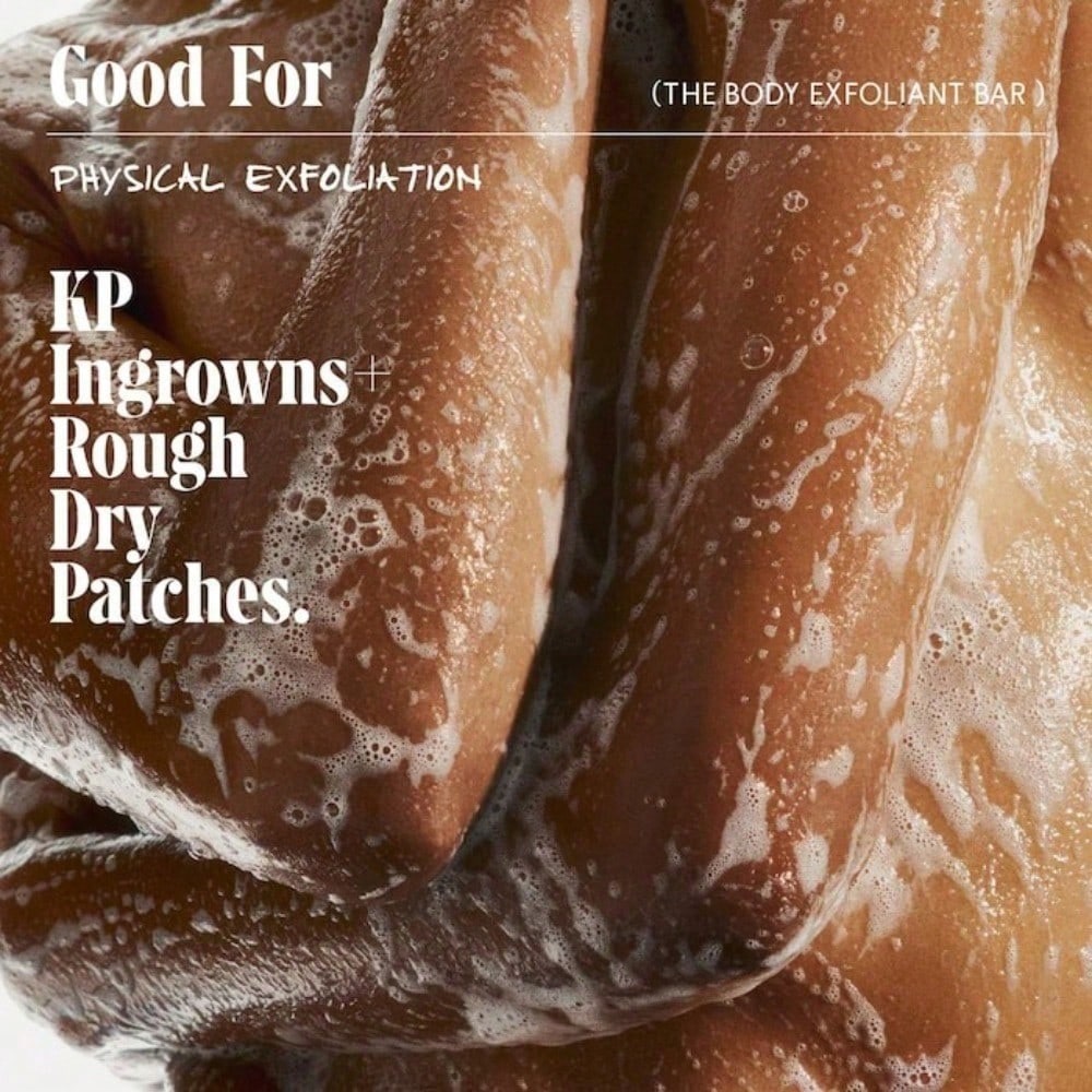 The Body Exfoliant Bar - In-Shower KP Treatment Graduation Birthday Holiday Summer Fall Autumn Y2K Fancy Fashion Women Brand Makeup Cosmetic Beauty Party Beach Travel Camping Outdoors School Campus Trip Festivals Decor Gift Present Rose Girl Cosplay Best